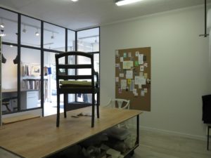 atelier intérieur verrière après
