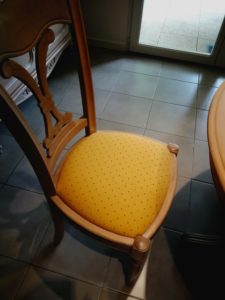 Chaise + galette avant