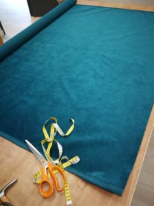 découpe du tissu
