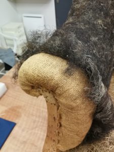 Détail crosse accotoir avant