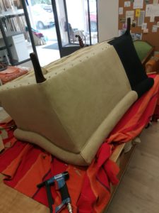 tissu appointé dossier extérieur