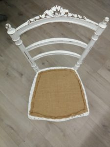 pose toile forte chaise