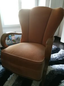 Fauteuil art déco avant