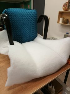 fauteuil art déco pose ouate