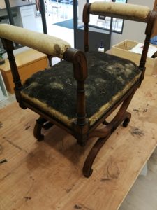 Tabouret Directoire Dégarni